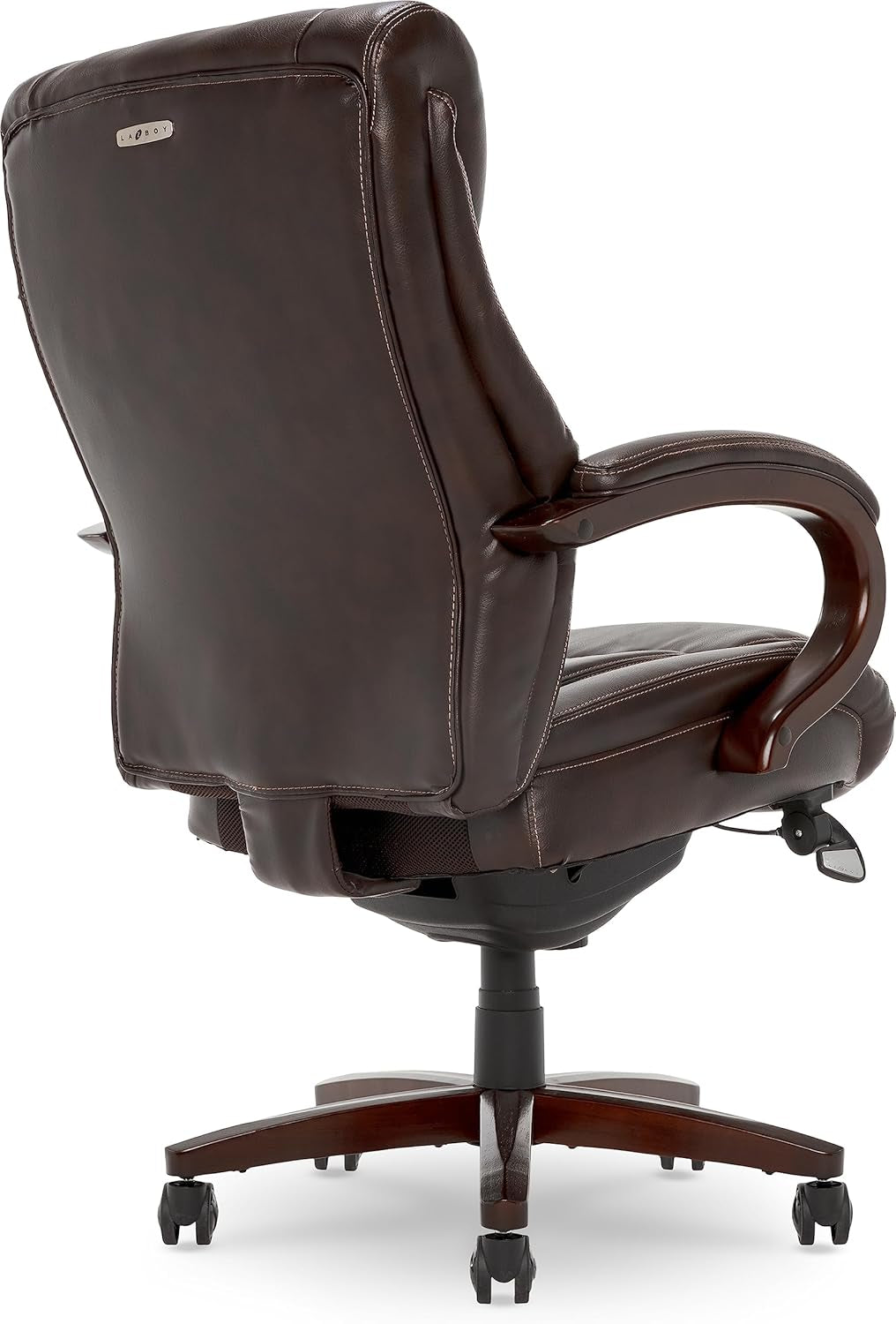Lazyboy Bellamy Executive Office Chair with Memory Foam Cushions, Solid Wood
