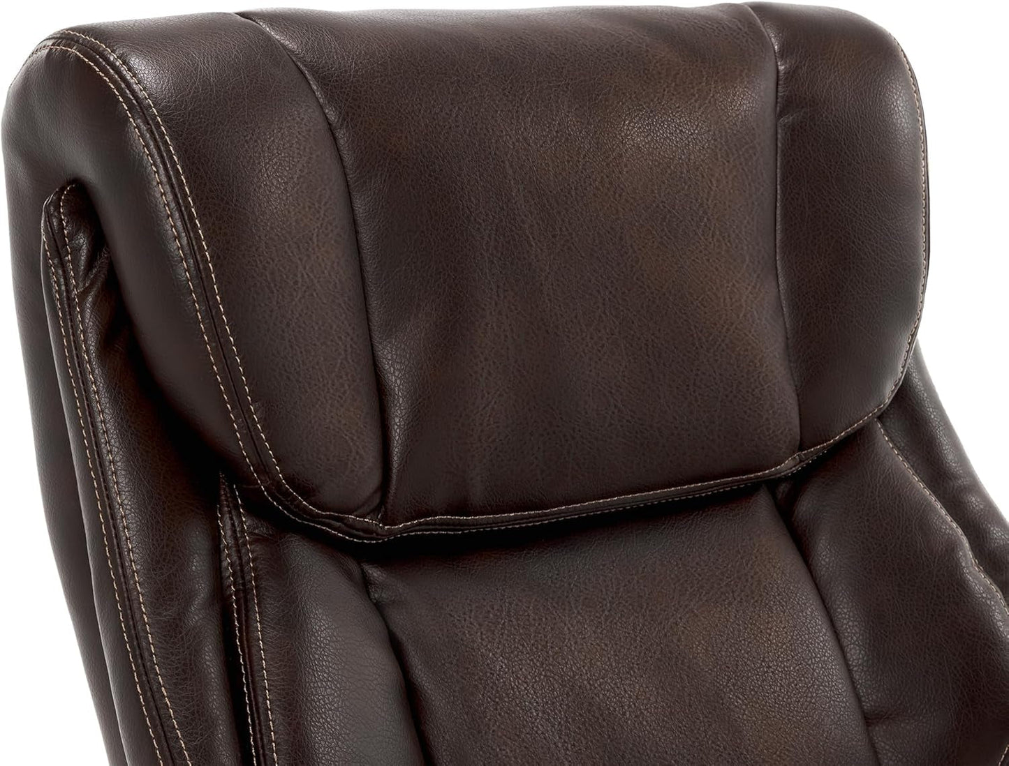 Lazyboy Bellamy Executive Office Chair with Memory Foam Cushions, Solid Wood