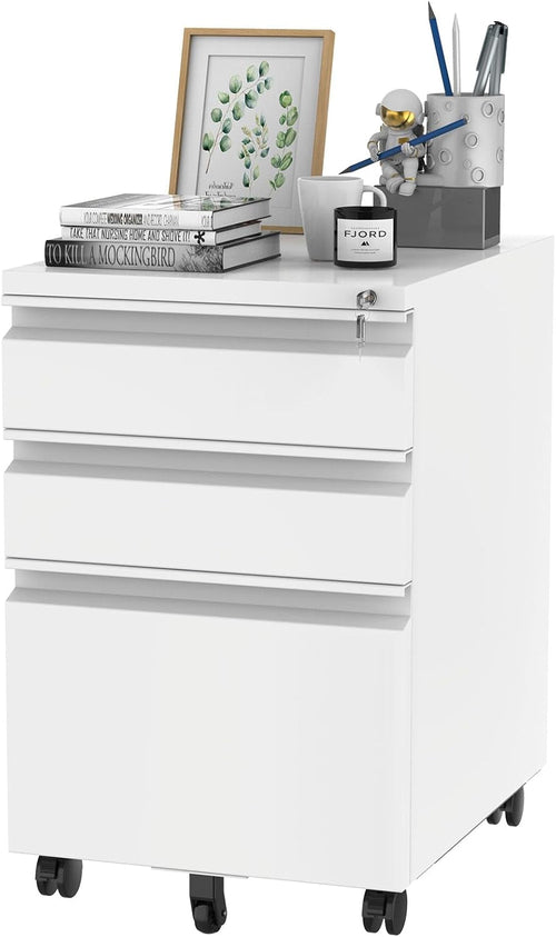 3 Drawer Mobile File Cabinet for Home Office under Desk Storage,