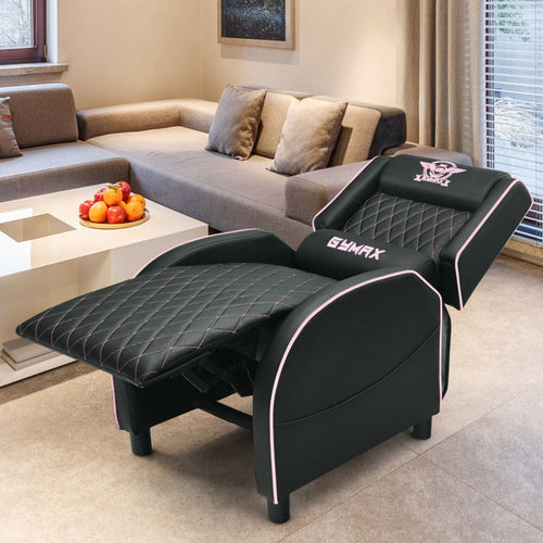 6YMAX Massage Gaming Recliner Chair with Headrest and Adjustable Backrest