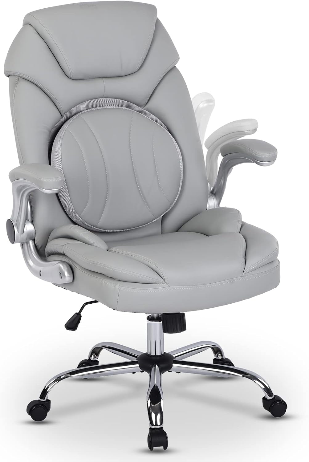 Ergonomic Executive Office Chairs with Lumbar Support, PU Leather Home