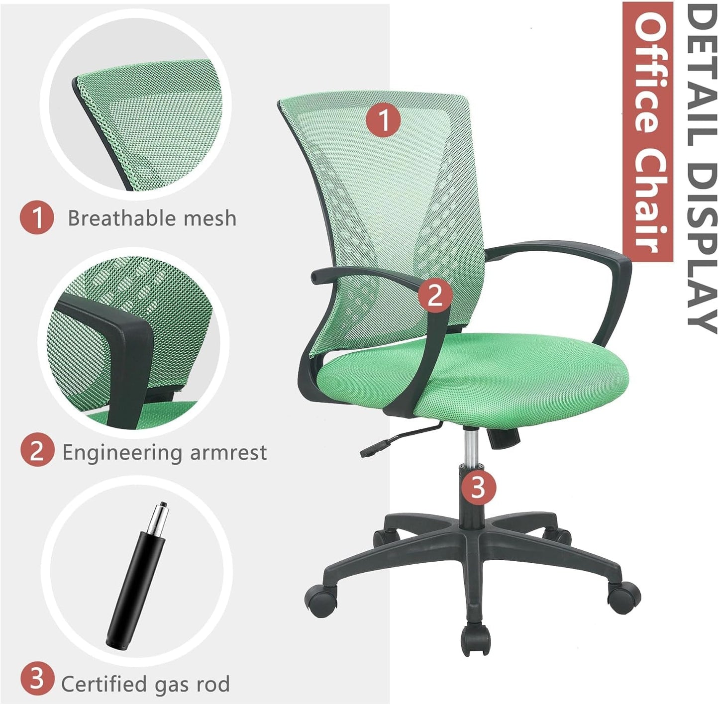 Office Computer Gaming Chair Ergonomic Mesh Desk Chair Adjustable