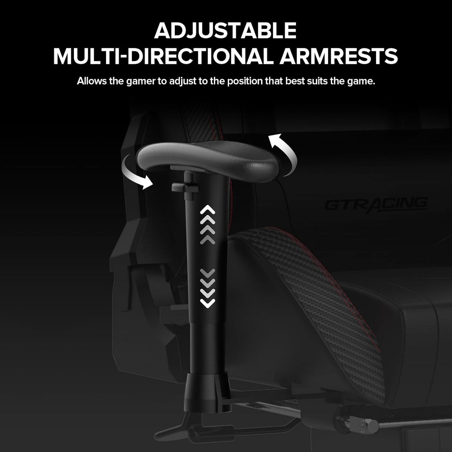 GTRacing Gaming Chair with Footrest and Speakers