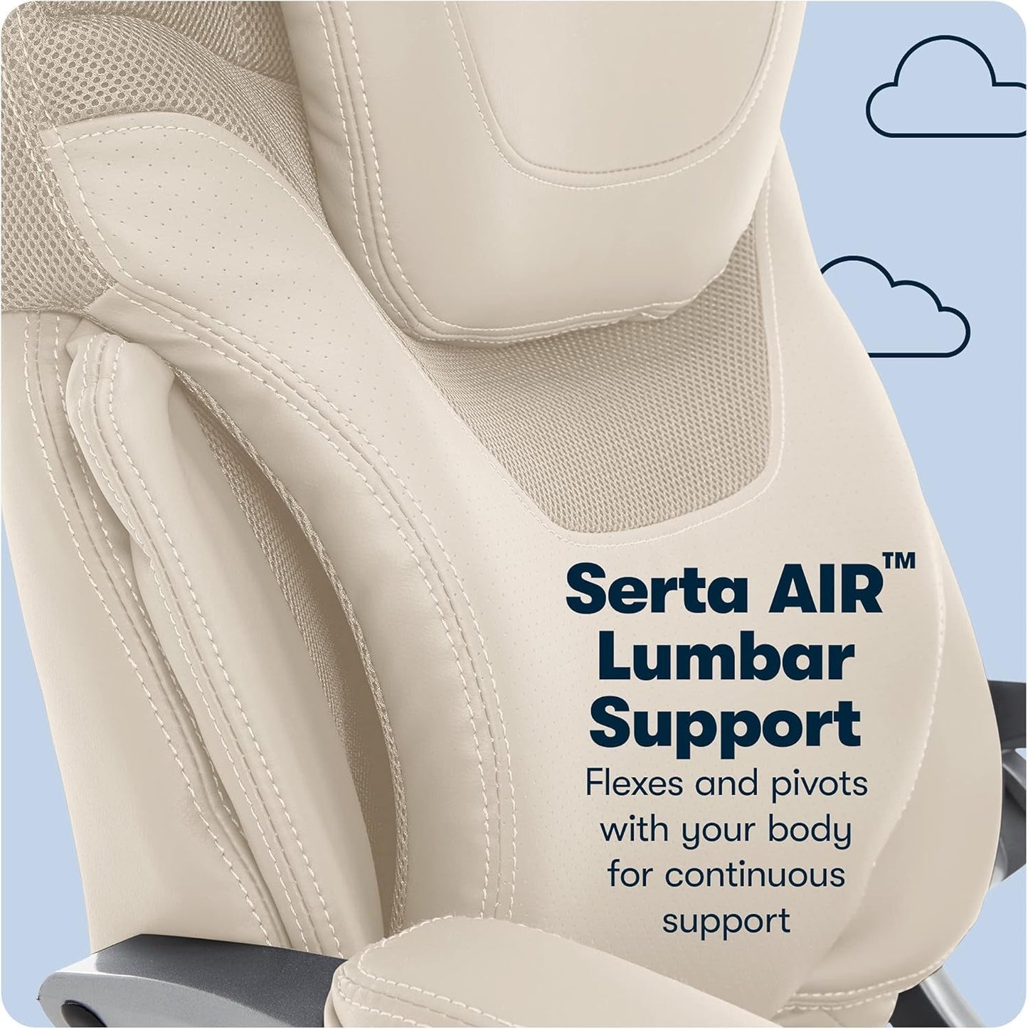Serta Bryce Executive Office Chair, Ergonomic Computer Deskchair with