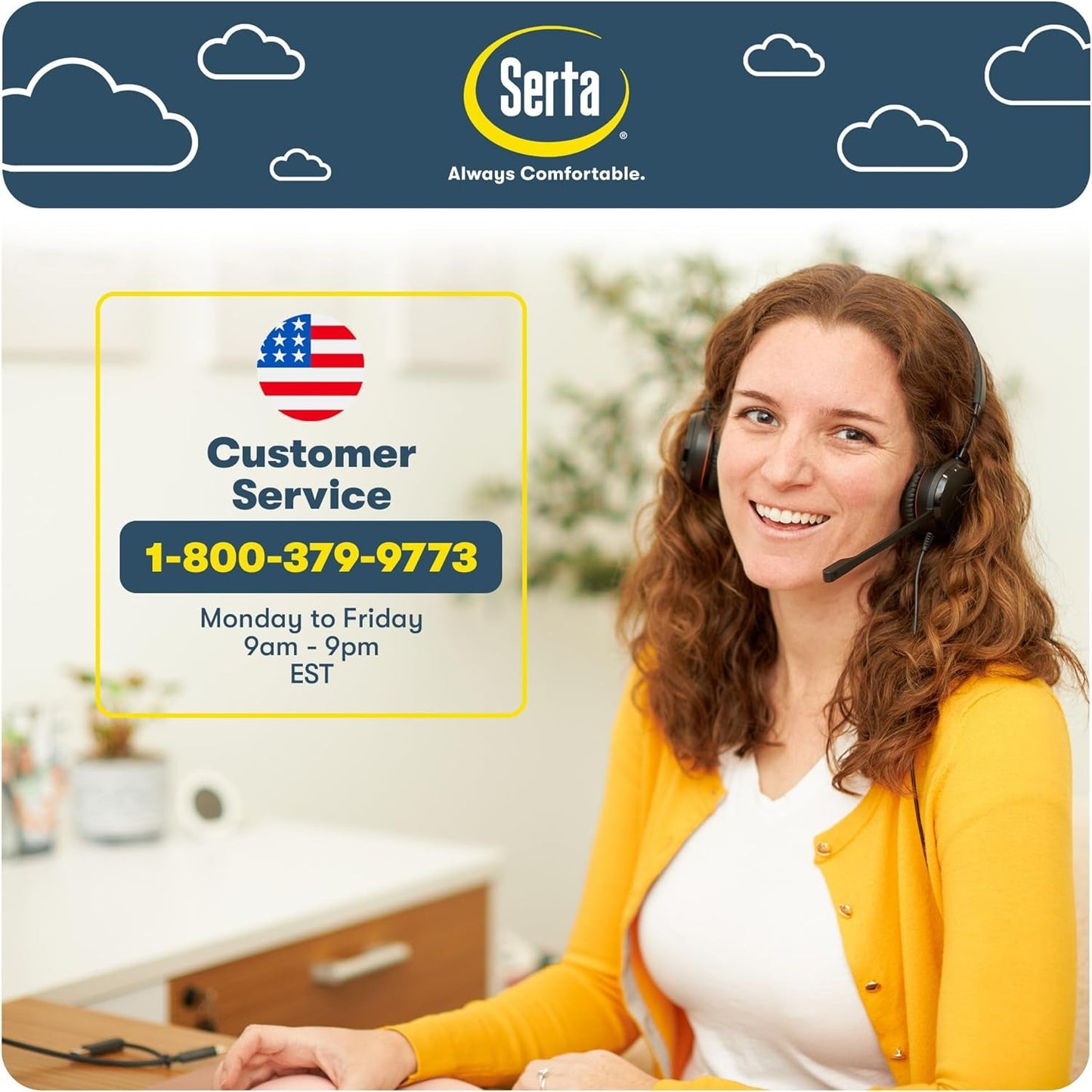 Serta Claremont Ergonomic Executive Office Chair with Back in Motion