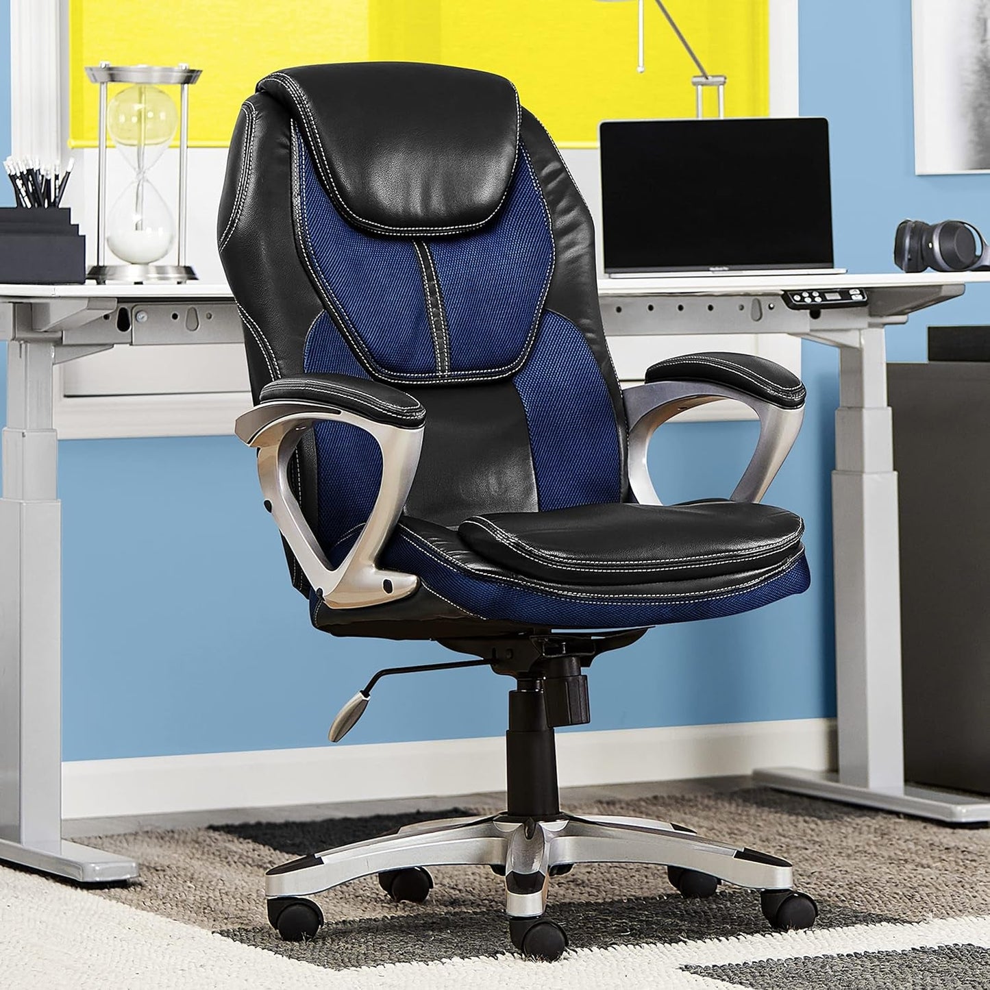 Serta Executive Office Padded Arms, Adjustable Ergonomic Gaming Desk Chair
