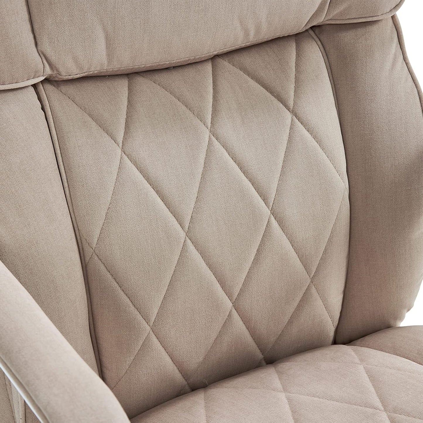 Sutherland Quilted Leather Executive Office Chair with Padded Arms,