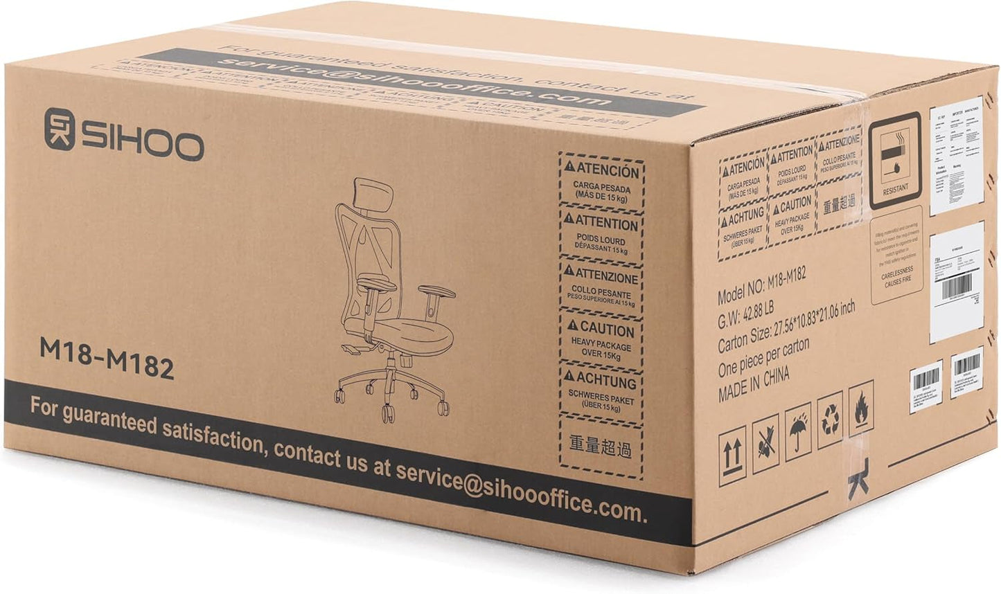 Sihoo M18 Ergonomic Office Chair, Computer Desk Chair with Adjustable