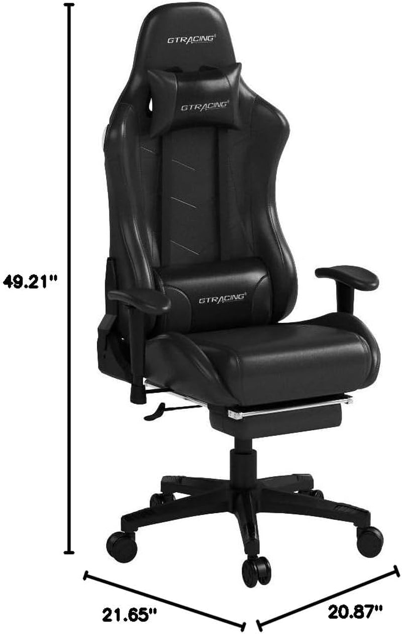 GTRacing Gaming Chair with Footrest and Speakers