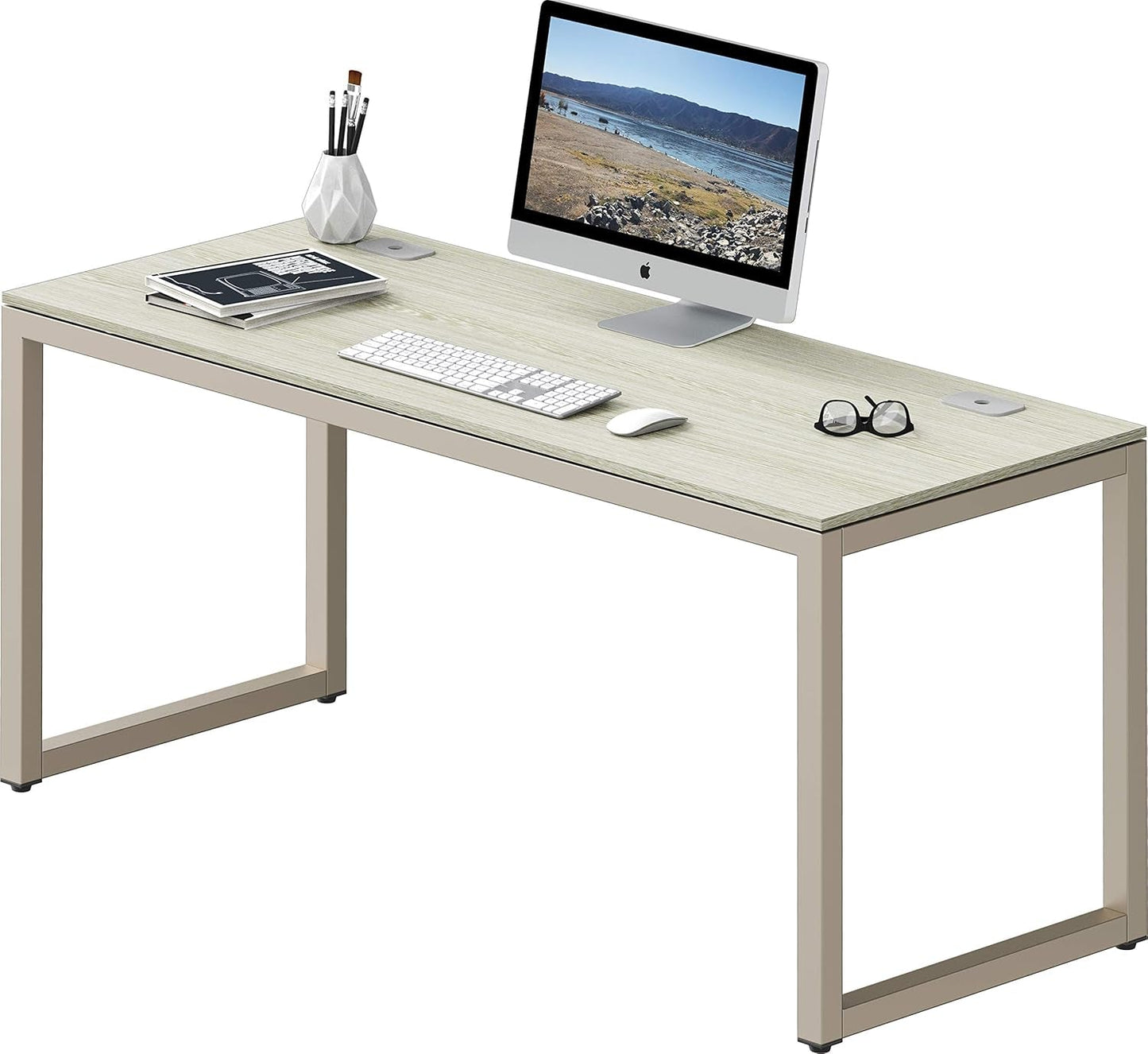 Home Office 55-Inch Large Computer Desk, Maple