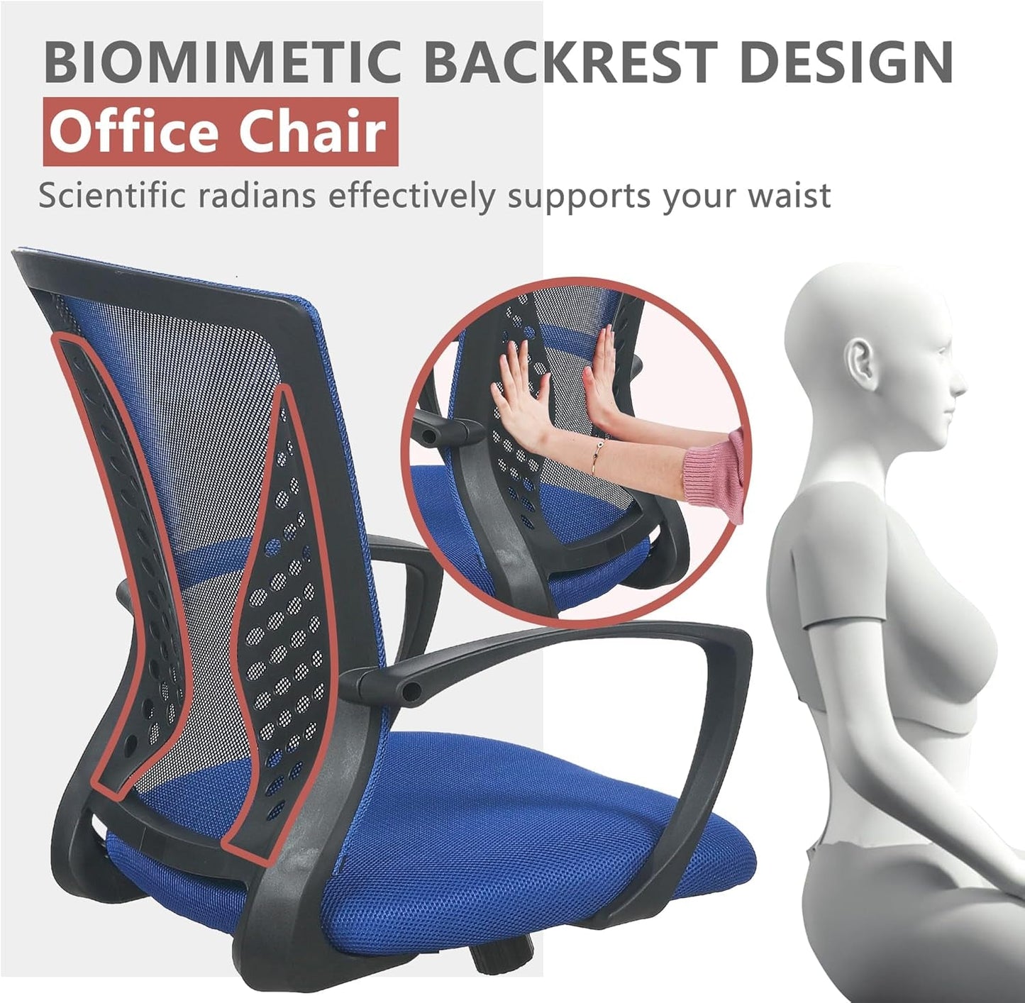 Office Computer Gaming Chair Ergonomic Mesh Desk Chair Adjustable