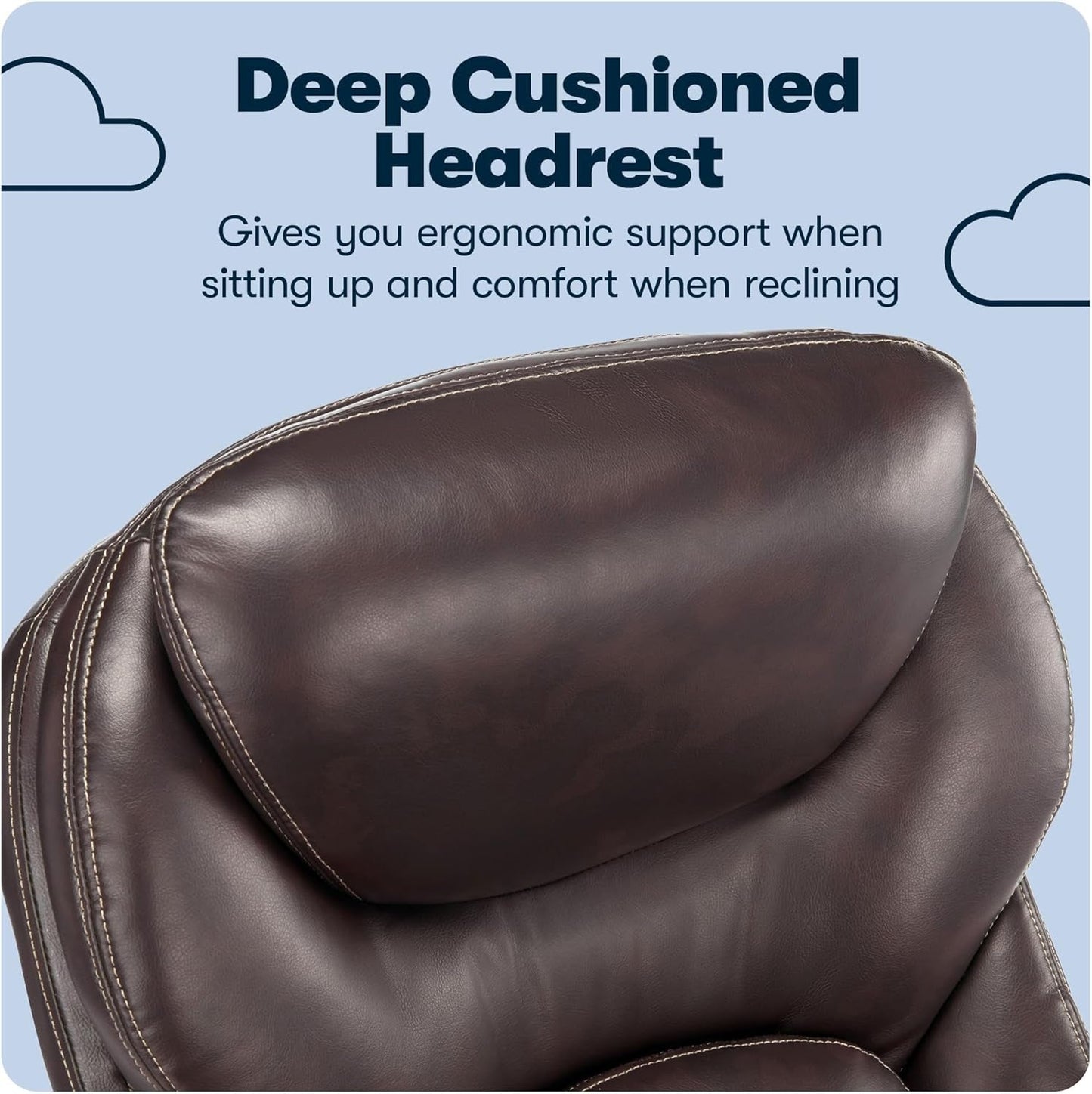 Serta Claremont Ergonomic Executive Office Chair with Back in Motion