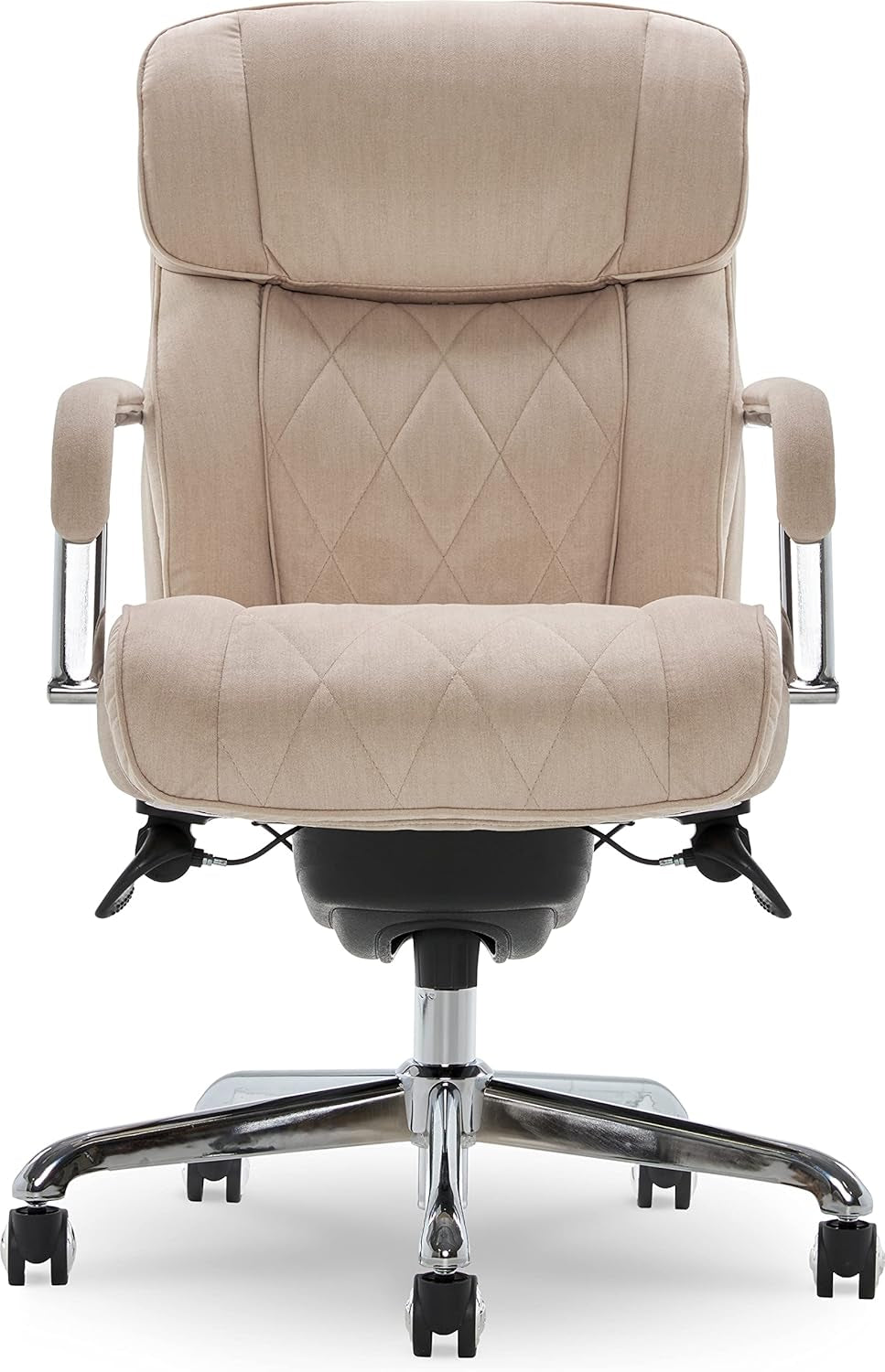 Sutherland Quilted Leather Executive Office Chair with Padded Arms,