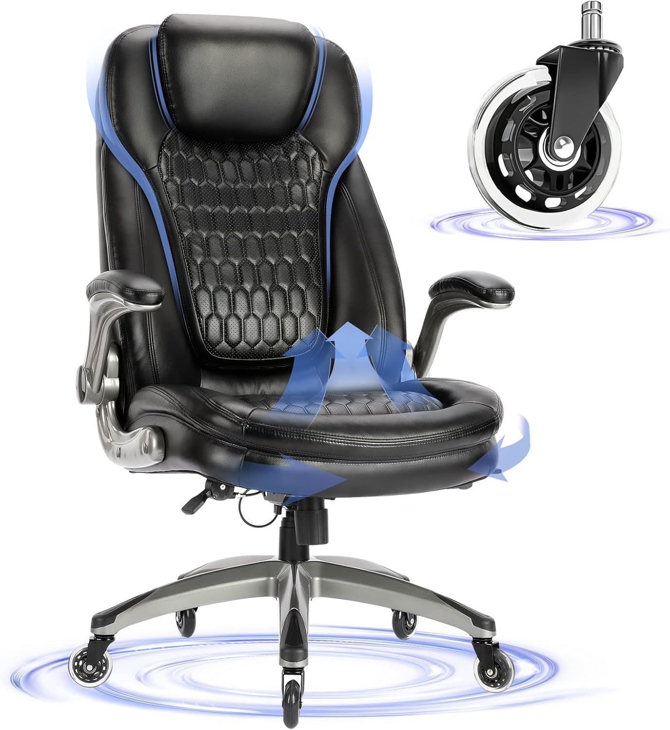 COLAMY Executive Office Chair-Ergonomic Computer Desk Chair, High Back