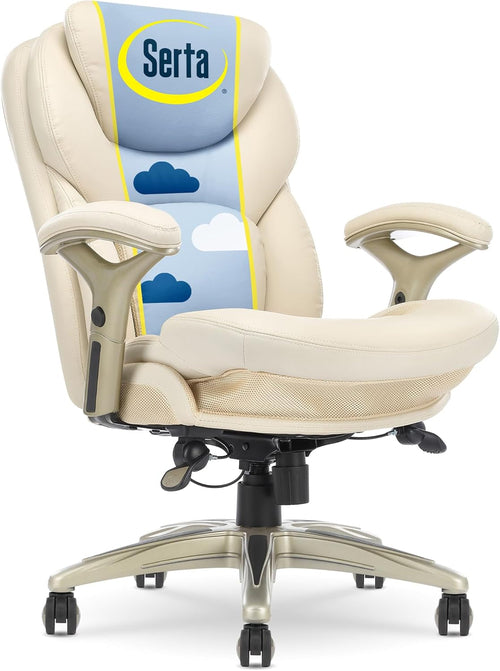 Serta Ergonomic Executive Office Chair Motion Technology Adjustable Mid Back