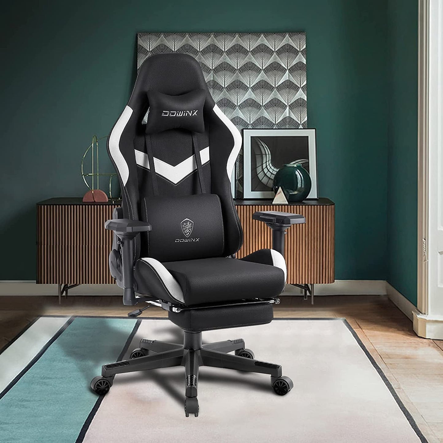 DOWINX Ergonomic Gaming Chair with Footrest