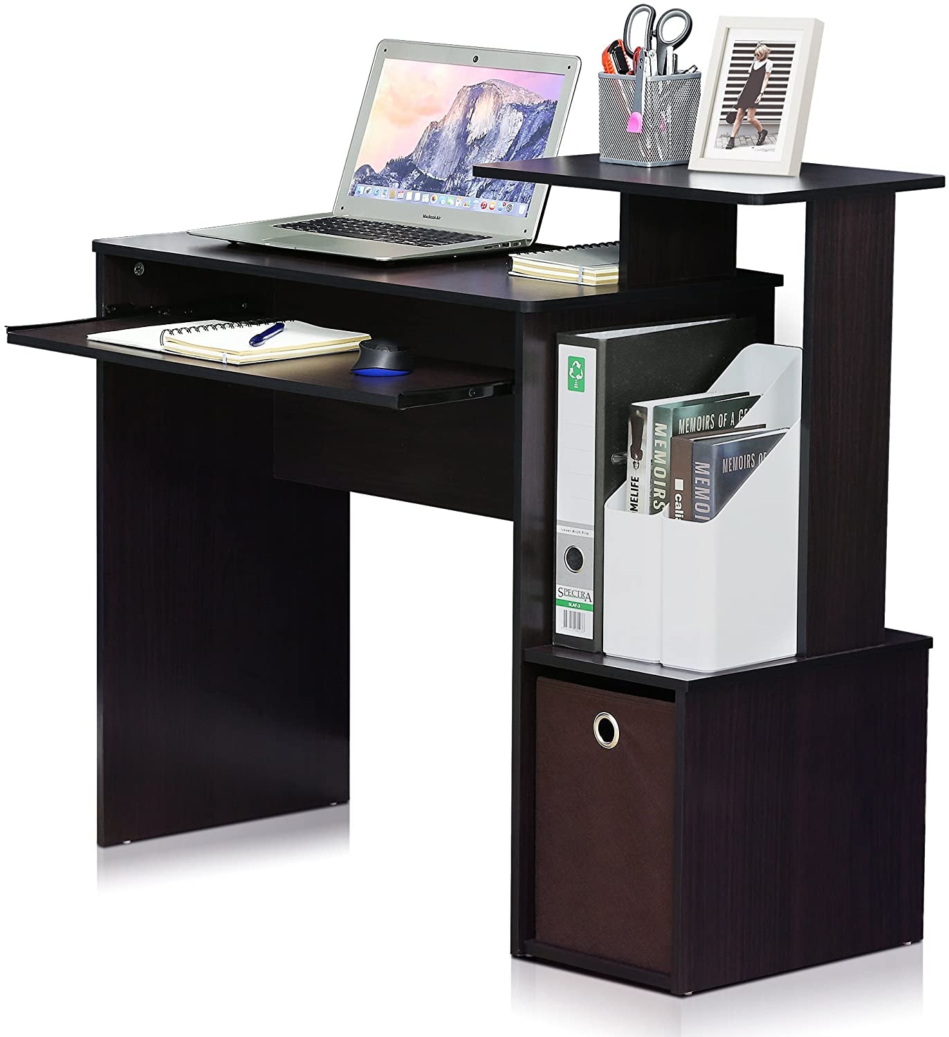 Econ Multipurpose Home Office Computer Writing Desk, Regular, Dark