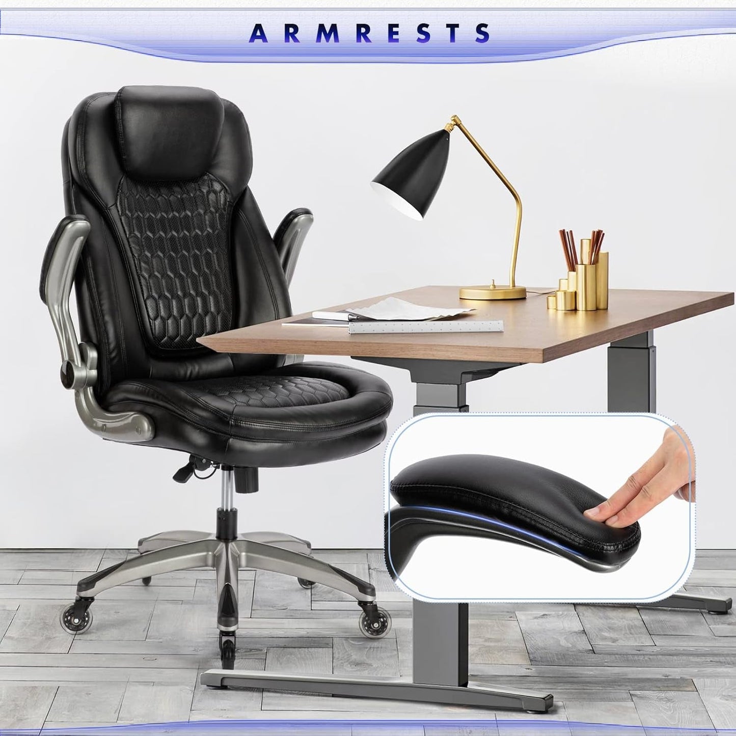 COLAMY Executive Office Chair-Ergonomic Computer Desk Chair, High Back