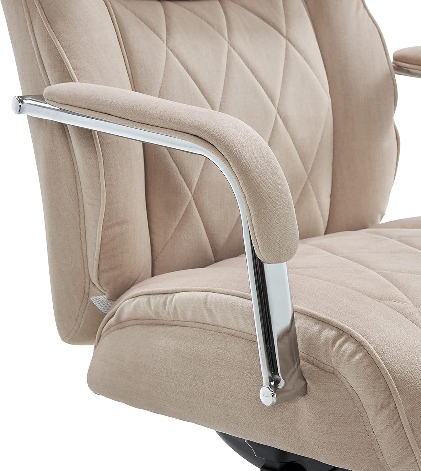 Sutherland Quilted Leather Executive Office Chair with Padded Arms,