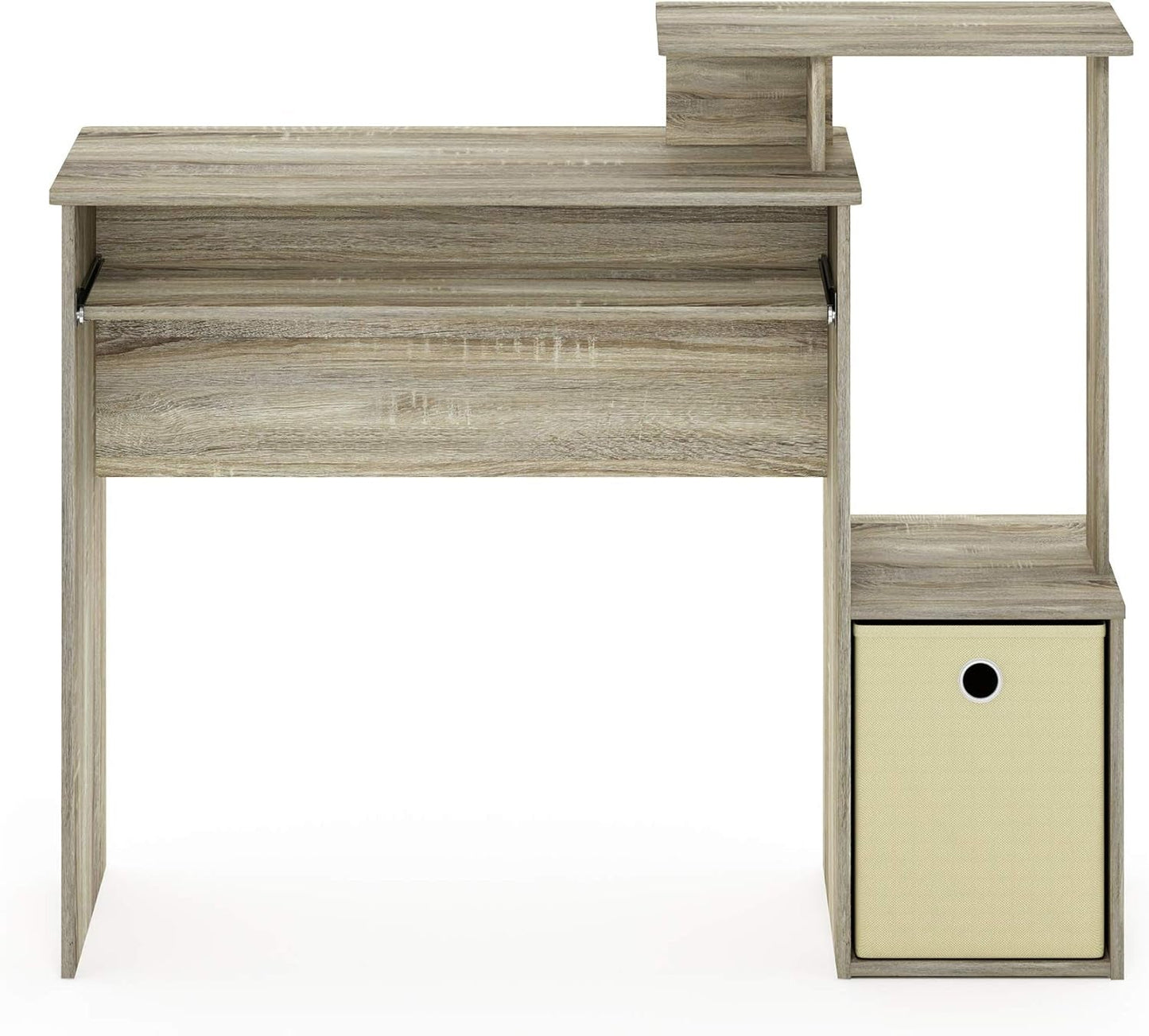 Econ Multipurpose Home Office Computer Writing Desk, Sonoma Oak/Ivory