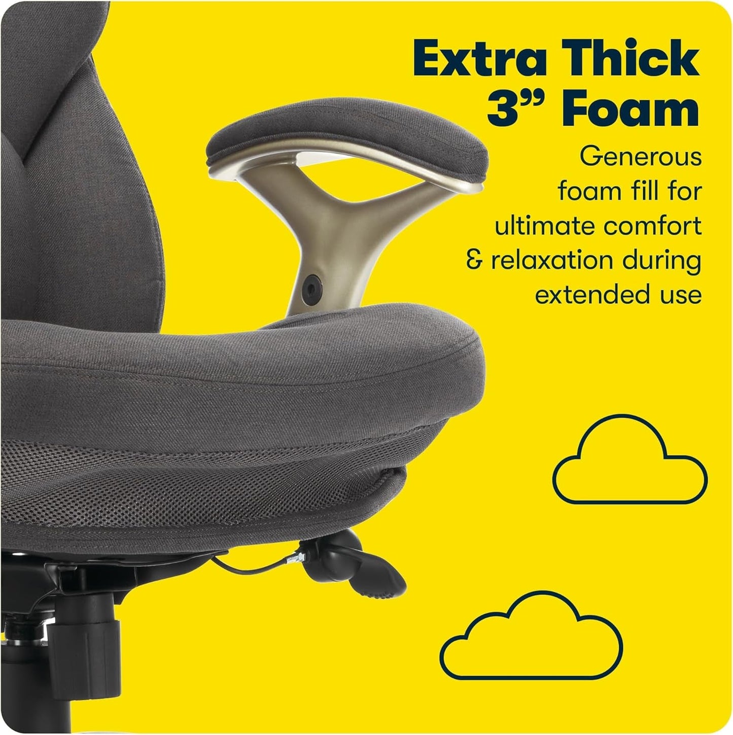 Serta Claremont Ergonomic Executive Office Chair with Back in Motion