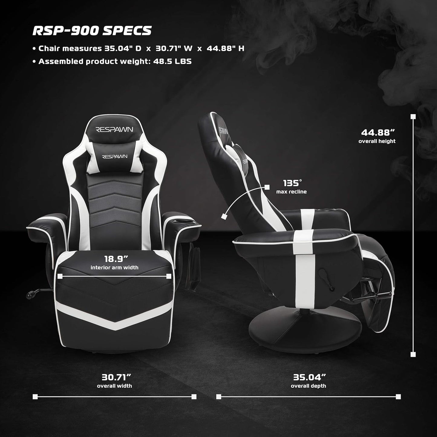 900 Gaming Recliner - Video Games Console Recliner Chair, Computer