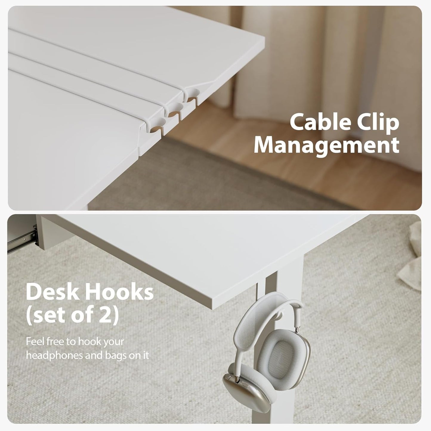 L Shaped Standing Desk Adjustable Height, Electric Corner Standing