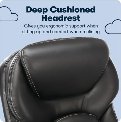 Serta Claremont Ergonomic Executive Office Chair with Back in Motion