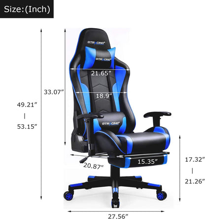GTRAcing Gaming Chair with Bluetooth Speakers