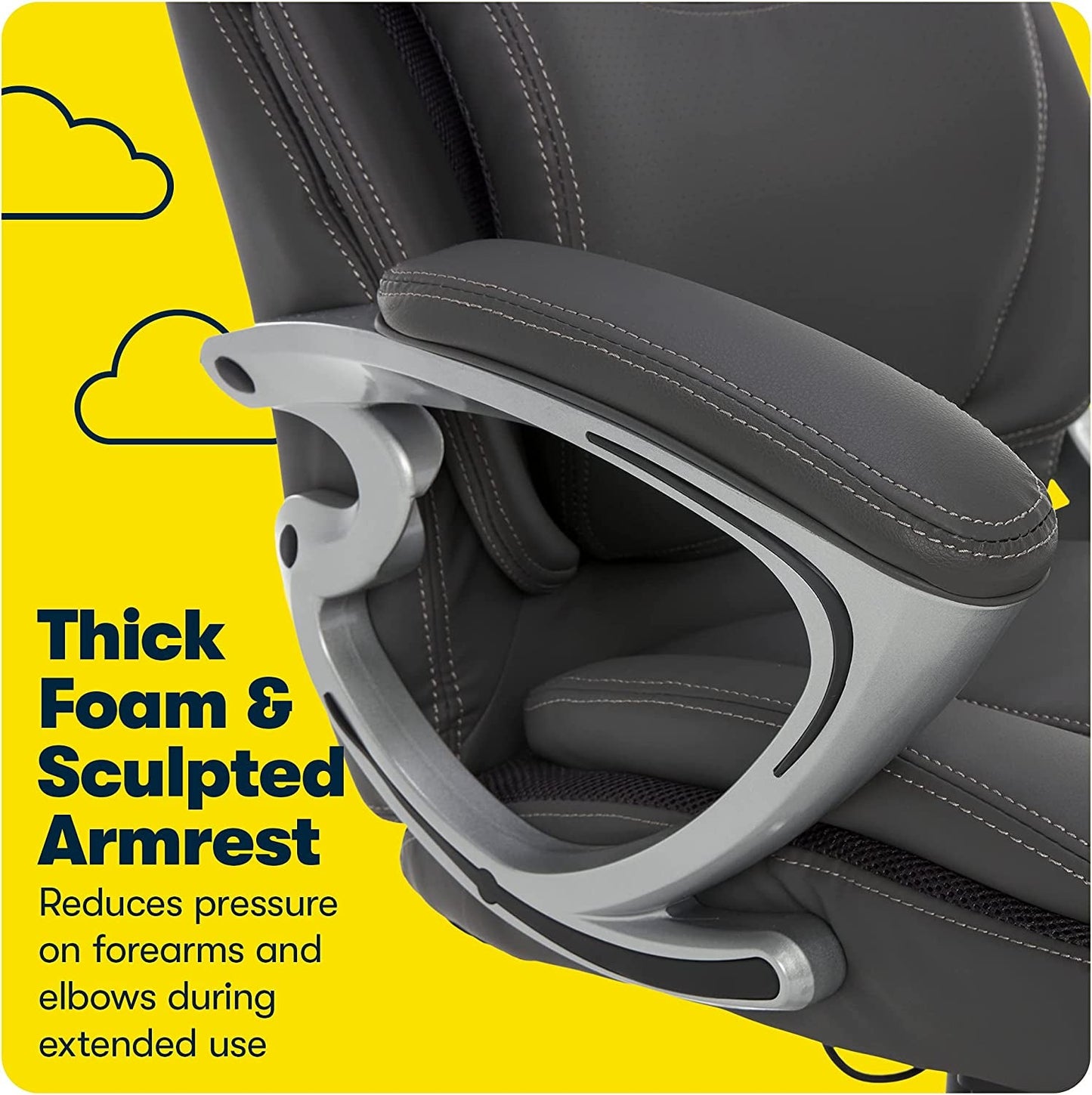 Serta Ergonomic High-Back Executive Chair for Health and Wellness
