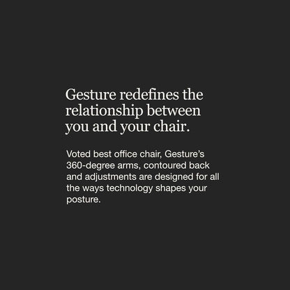 Gesture Office Chair - Ergonomic Work Chair with Wheels for Carpet -