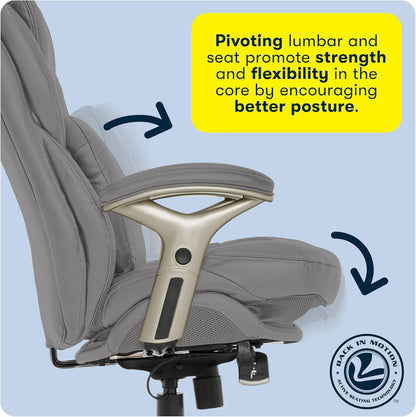 Serta Ergonomic Executive Office Chair Motion Technology Adjustable Mid Back