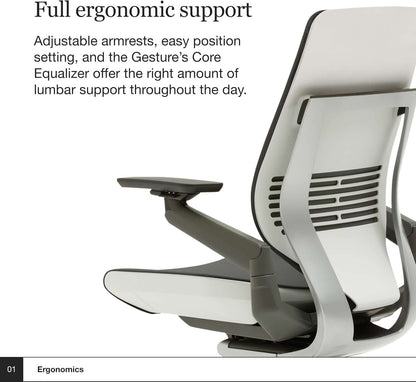 Gesture Office Chair - Ergonomic Work Chair with Wheels for Carpet -