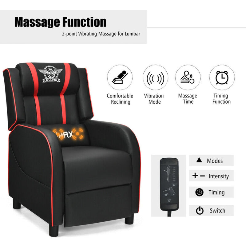 6YMAX Massage Gaming Recliner