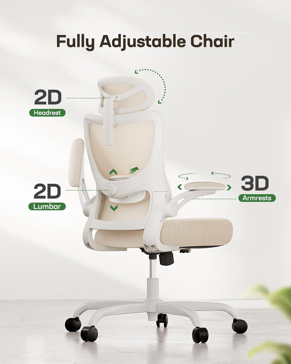 Ergonomic Office Chair: Office Computer Desk Chair with High Back Mesh