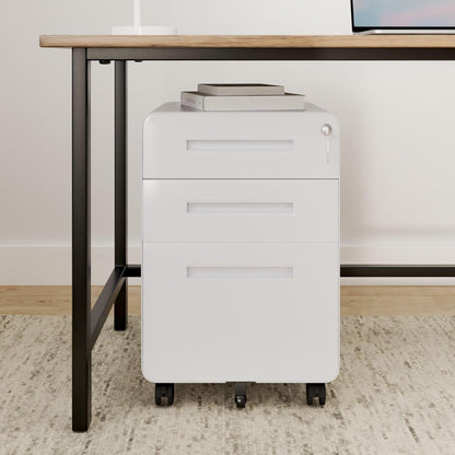 Mobile File Cabinet for Home Office 3 Drawer File Cabinet under Desk