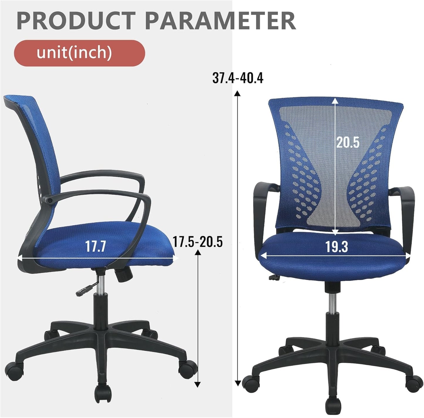 Office Computer Gaming Chair Ergonomic Mesh Desk Chair Adjustable