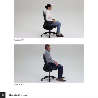 Gesture Office Chair - Ergonomic Work Chair with Wheels for Carpet -