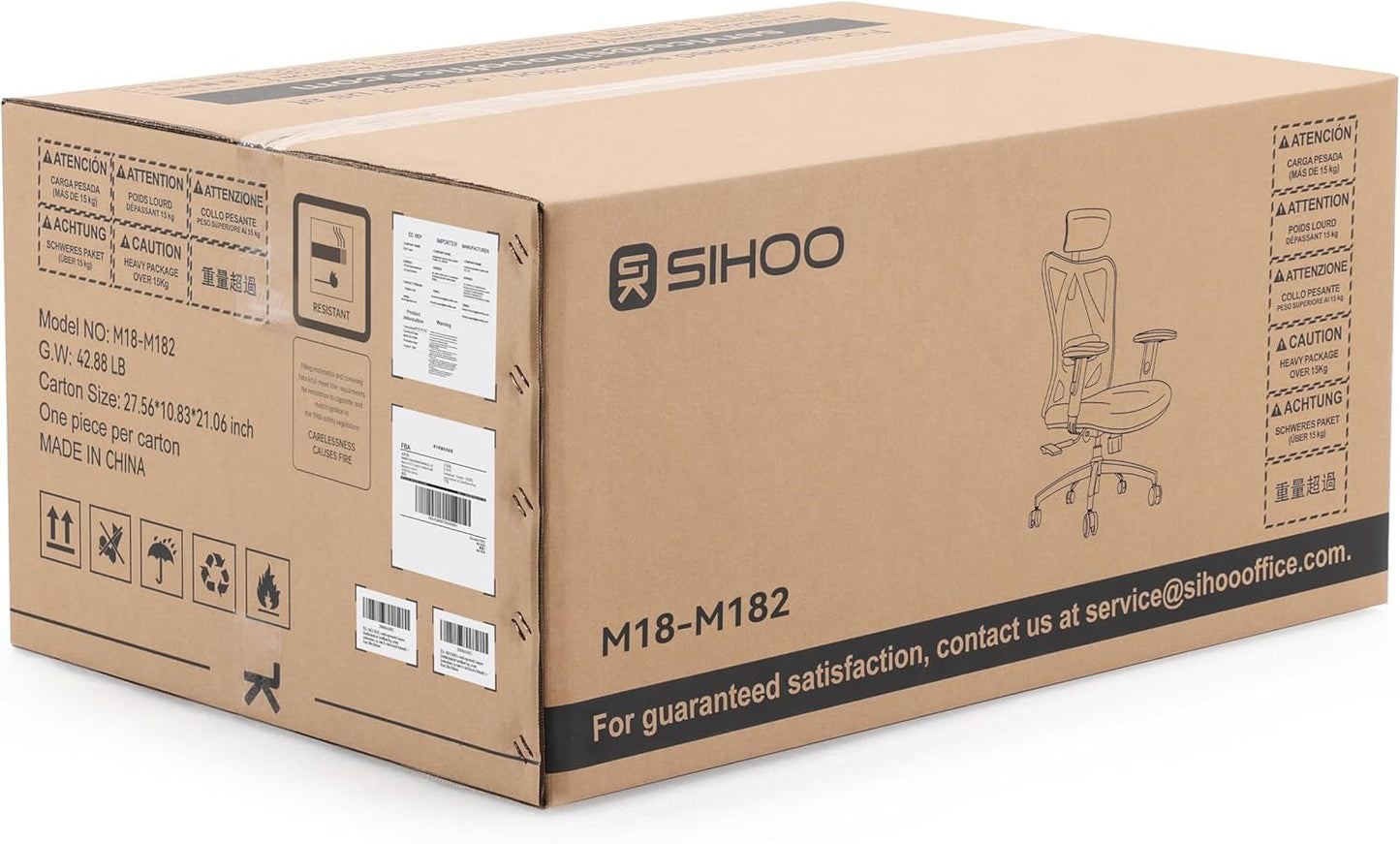 Sihoo M18 Ergonomic Office Chair, Computer Desk Chair with Adjustable