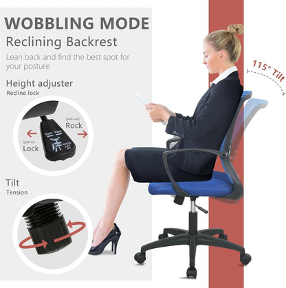 Office Computer Gaming Chair Ergonomic Mesh Desk Chair Adjustable
