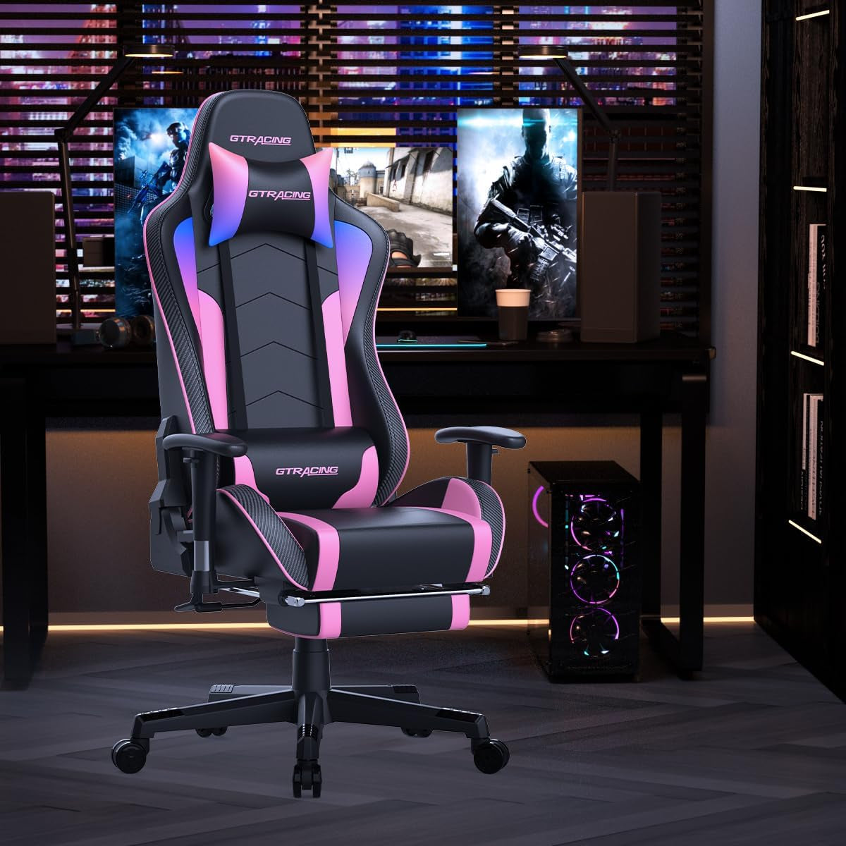 GTRAcing Gaming Chair with Bluetooth Speakers