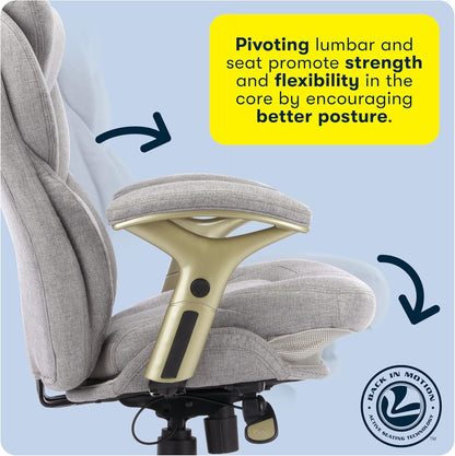 Ergonomic Executive Office Chair Motion Technology Adjustable Mid Back