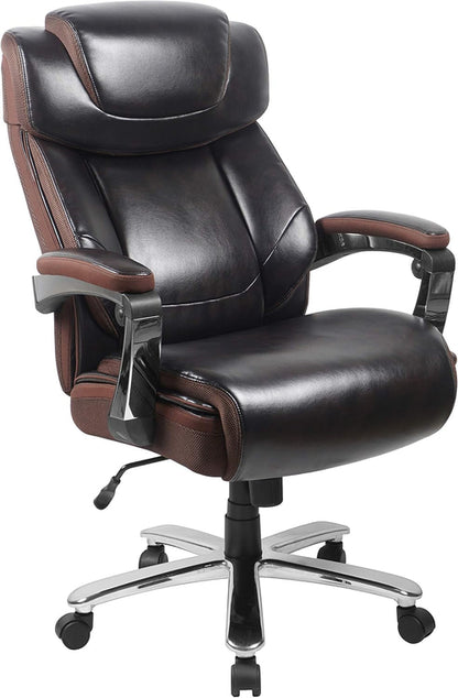Hercules Series High-Back Swivel Leathersoft Office Chair, Ergonomic