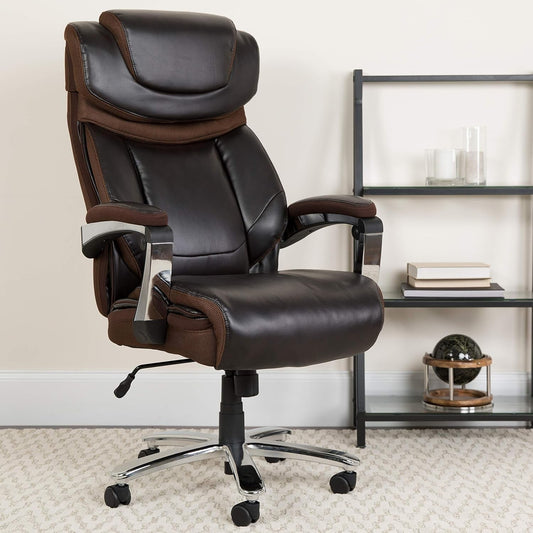 Hercules Series High-Back Swivel Leathersoft Office Chair, Ergonomic