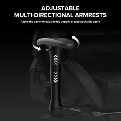GTRacing Gaming Chair with Footrest and Speakers
