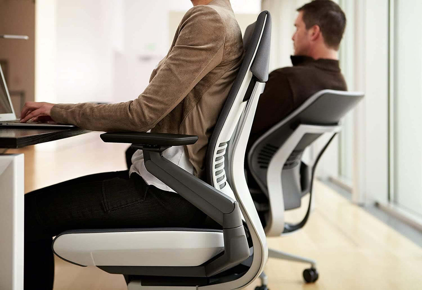 Gesture Office Chair - Ergonomic Work Chair with Wheels for Carpet -