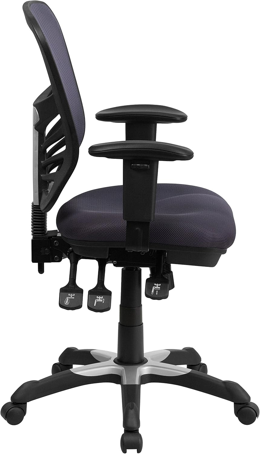 Nicholas Mid-Back Swivel Office and Gaming Chair, Ergonomic Mesh