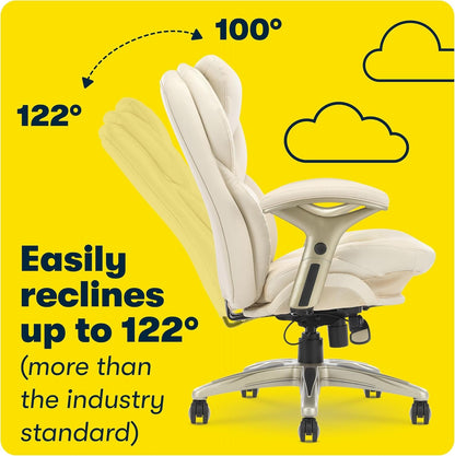 Serta Ergonomic Executive Office Chair Motion Technology Adjustable Mid Back
