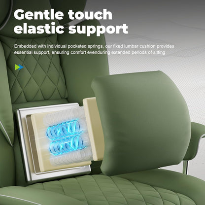 Big and Tall Gaming Chair with Pocket Spring Lumbar Support, Ergonomic