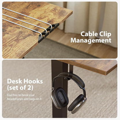 L Shaped Standing Desk Adjustable Height, Electric Corner Standing